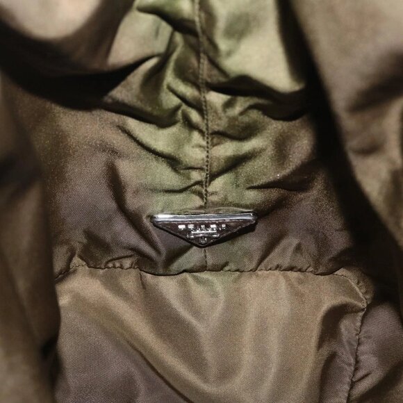 PRADA Hand Bag Nylon 2way Khaki Auth fm1303 - Picture 12 of 16